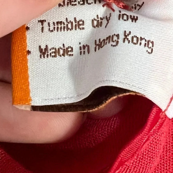 Fridaze Red Linen Tunic Top Shirt Blouse Button Down Sleeves Small - Picture 5 of 7